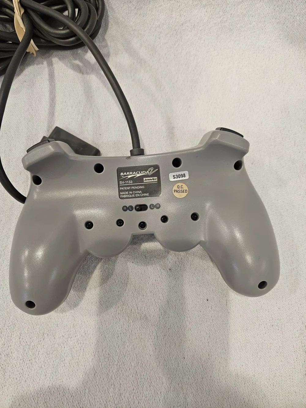 Interact Barracuda 2 SV-1133 Gray Wired PlayStation 1 Game Controller UnTested
